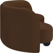 Daphne 89" Velvet Upholstered Sofa in Brown - 44002Brown-S