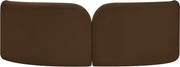 Daphne 89" Velvet Upholstered Sofa in Brown - 44002Brown-S