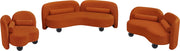 Daphne 89" Velvet Upholstered Sofa in Cognac - 44002Cognac-S