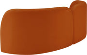 Daphne 89" Velvet Upholstered Sofa in Cognac - 44002Cognac-S