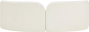 Daphne 89" Velvet Upholstered Sofa in Cream - 44002Cream-S