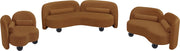 Daphne 89" Velvet Upholstered Sofa in Saddle - 44002Saddle-S