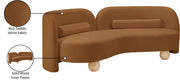 Daphne 89" Velvet Upholstered Sofa in Saddle - 44002Saddle-S