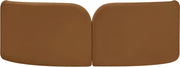 Daphne 89" Velvet Upholstered Sofa in Saddle - 44002Saddle-S