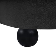 Daphne Boucle Fabric Upholstered Chair in Black - 44003Black-C