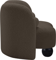 Daphne Boucle Fabric Upholstered Chair in Brown - 44003Brown-C
