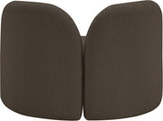 Daphne Boucle Fabric Upholstered Chair in Brown - 44003Brown-C