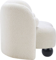 Daphne Boucle Fabric Upholstered Chair in Cream - 44003Cream-C