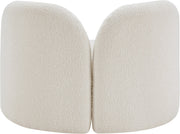 Daphne Boucle Fabric Upholstered Chair in Cream - 44003Cream-C