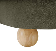 Daphne Boucle Fabric Upholstered Chair in Olive - 44003Olive-C