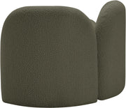 Daphne Boucle Fabric Upholstered Chair in Olive - 44003Olive-C