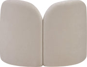 Daphne Chenille Fabric Upholstered Chair in Beige - 44001Beige-C