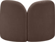 Daphne Chenille Fabric Upholstered Chair in Brown - 44001Brown-C