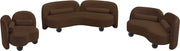 Daphne Velvet Upholstered Chair in Brown - 44002Brown-C