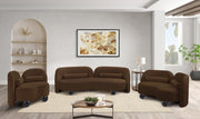 Daphne Velvet Upholstered Chair in Brown - 44002Brown-C