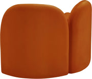 Daphne Velvet Upholstered Chair in Cognac - 44002Cognac-C