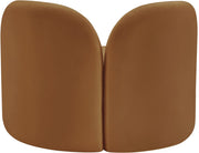 Daphne Velvet Upholstered Chair in Saddle - 44002Saddle-C