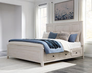 Darbonton Dove White King Panel Storage Bed - PCB853B4