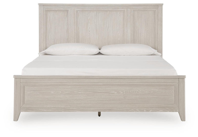 Darbonton Dove White King Panel Storage Bed - PCB853B4