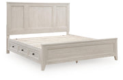 Darbonton Dove White King Panel Storage Bed - PCB853B4