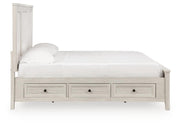 Darbonton Dove White King Panel Storage Bed - PCB853B4