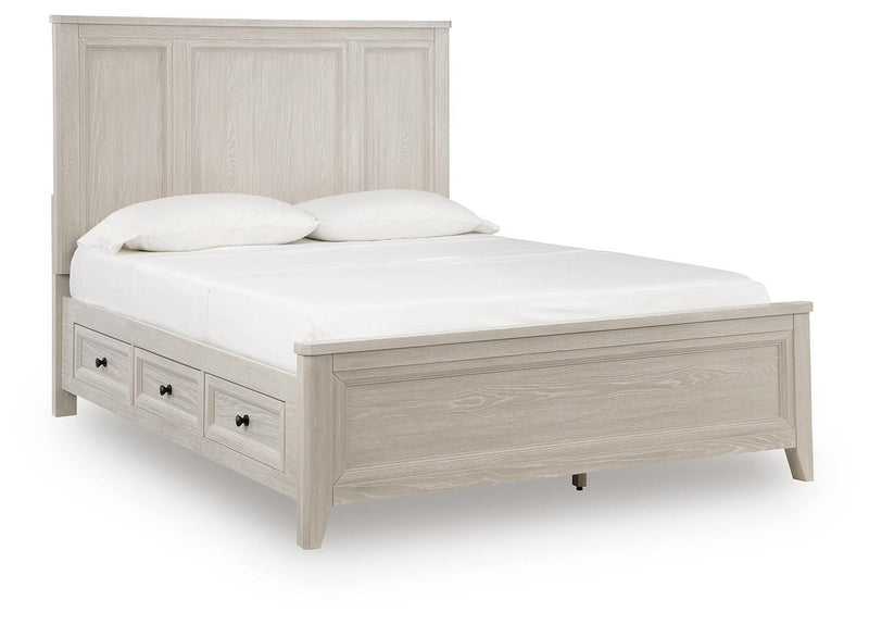 Darbonton Dove White Queen Panel Storage Bed - PCB853B2
