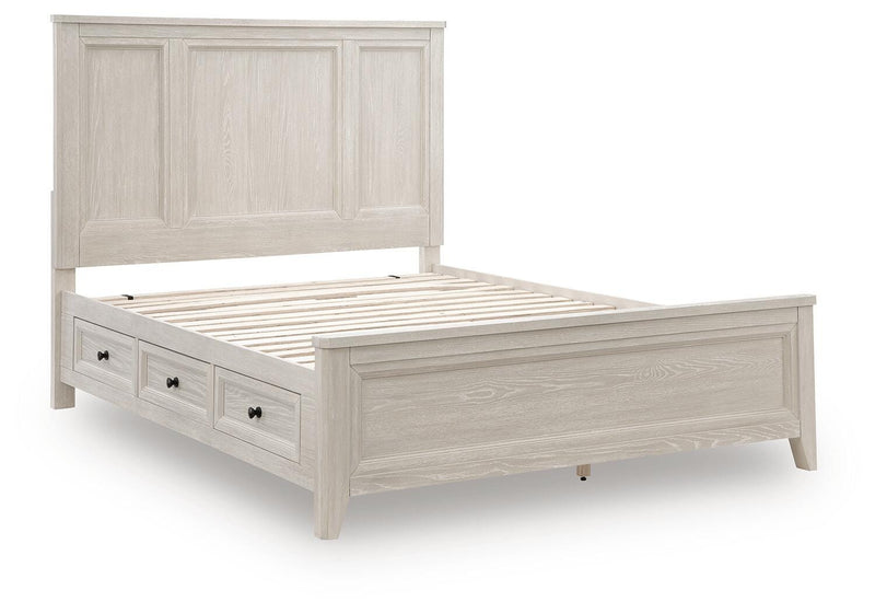 Darbonton Dove White Queen Panel Storage Bed - PCB853B2