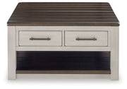Darborn Coffee Table with 1 End Table in Gray/Brown - PKG015860