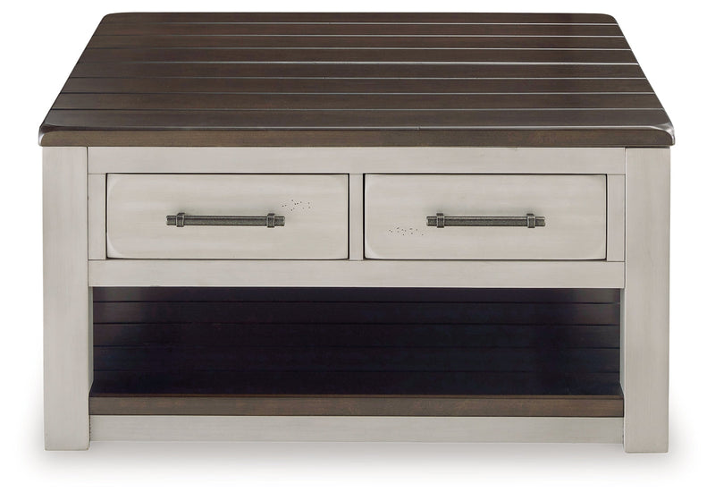 Darborn Coffee Table with 1 End Table in Gray/Brown - PKG015860