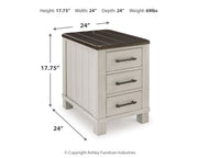 Darborn Coffee Table with 1 End Table in Gray/Brown - PKG015860
