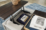 Darborn Coffee Table with 1 End Table in Gray/Brown - PKG015860