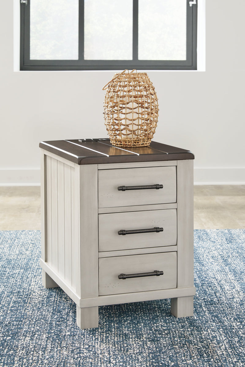 Darborn Coffee Table with 1 End Table in Gray/Brown - PKG015860