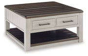Darborn Coffee Table with 1 End Table in Gray/Brown - PKG015860
