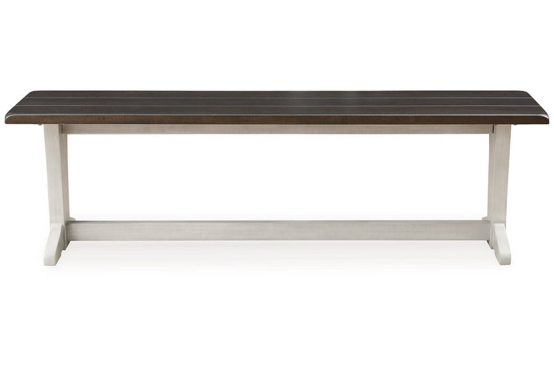 Darborn Gray/Brown Dining Table, 4 Chairs and Bench - Gate FurnitureDining Room Set