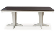 Darborn Gray/Brown Dining Table, 4 Chairs and Bench - Gate FurnitureDining Room Set