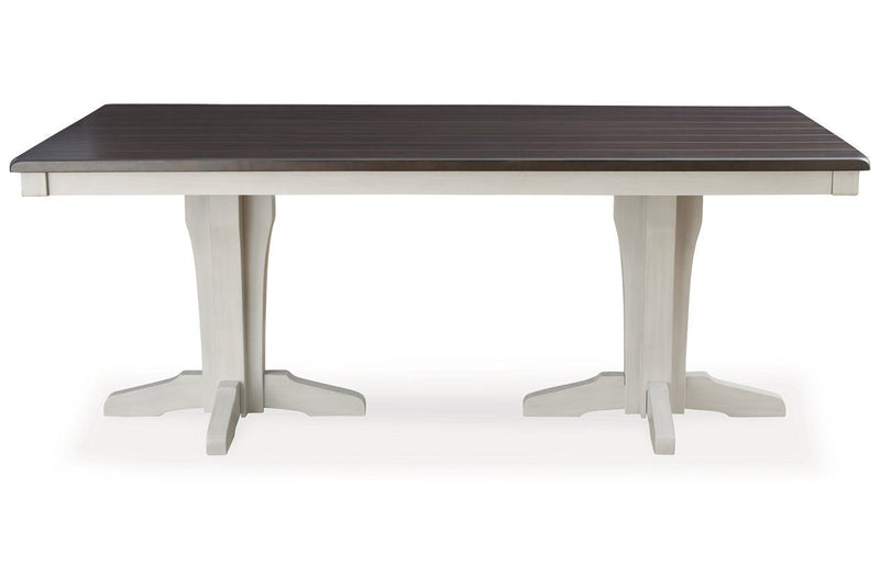 Darborn Gray/Brown Dining Table, 4 Chairs and Bench - Gate FurnitureDining Room Set