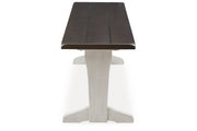 Darborn Gray/Brown Dining Table, 4 Chairs and Bench - Gate FurnitureDining Room Set