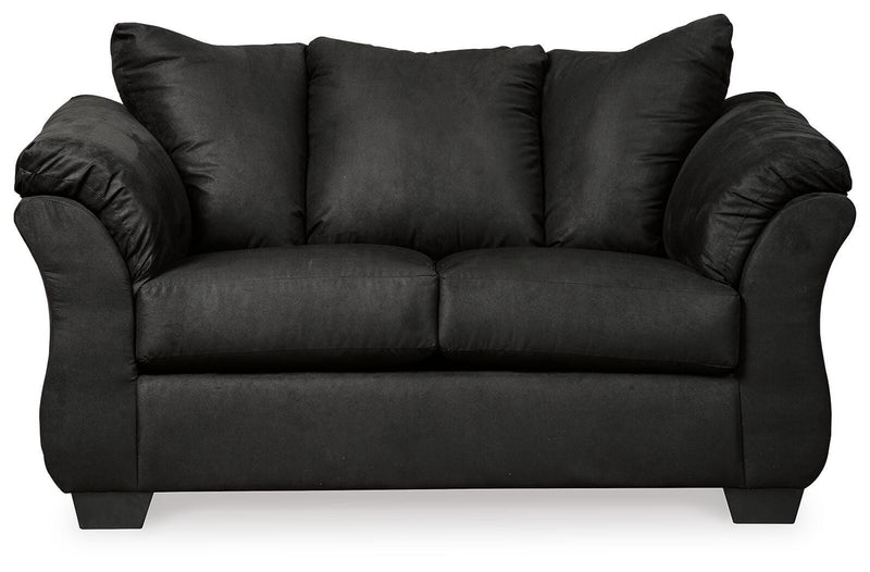 Darcy Black Loveseat and 2 Recliners - 75008U13