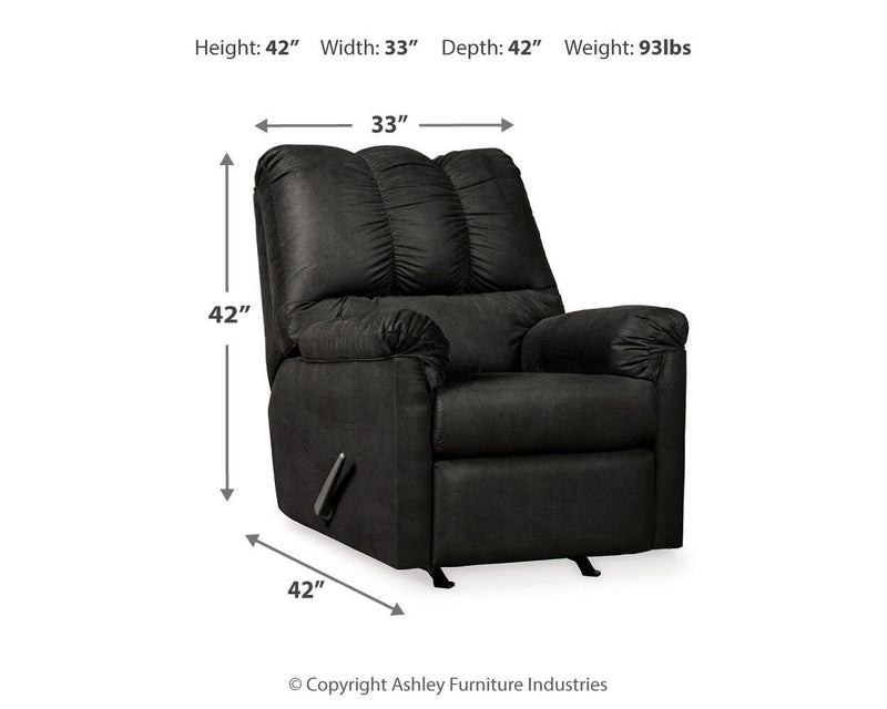 Darcy Black Loveseat and 2 Recliners - 75008U13