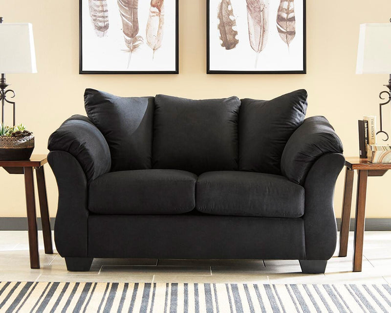 Darcy Black Loveseat and 2 Recliners - 75008U13