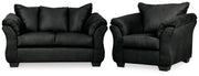 Darcy Black Loveseat and Chair - 75008U14