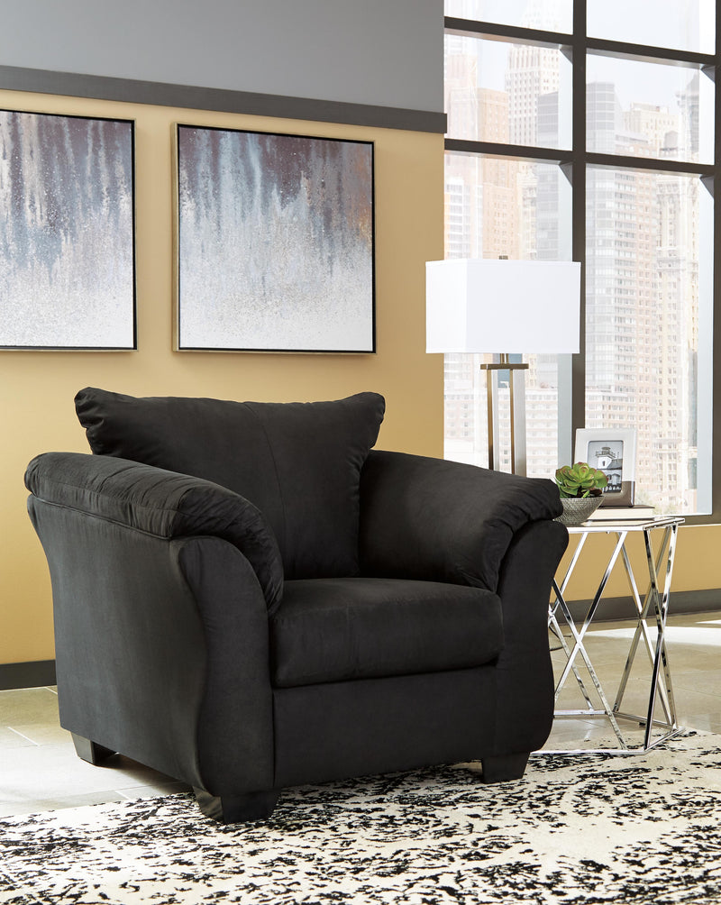 Darcy Black Loveseat and Chair - 75008U14