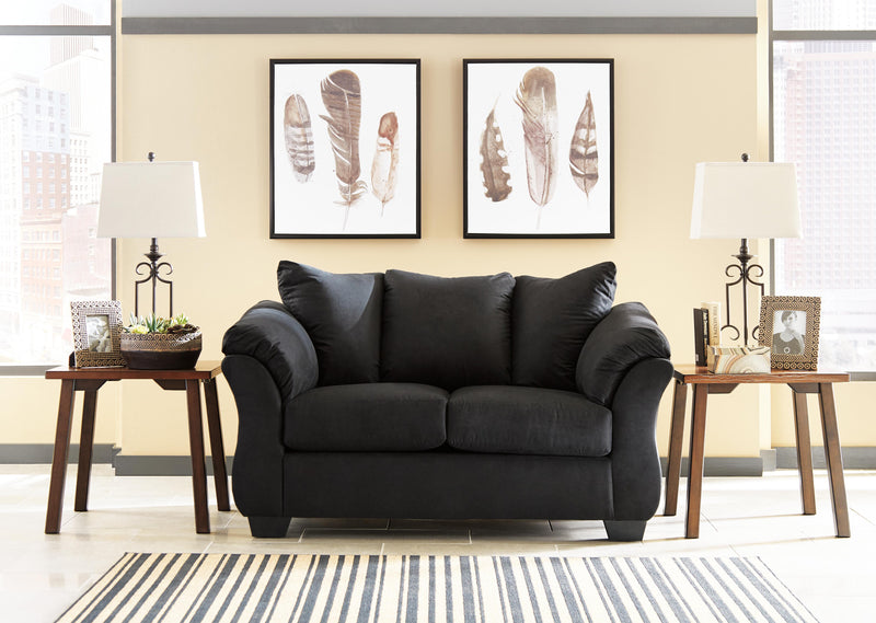 Darcy Black Loveseat and Chair - 75008U14