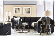Darcy Black Recliner - Gate FurnitureRecliner