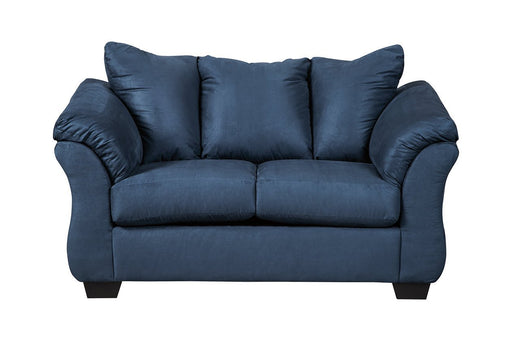 Darcy Blue Loveseat - Gate FurnitureLoveseat