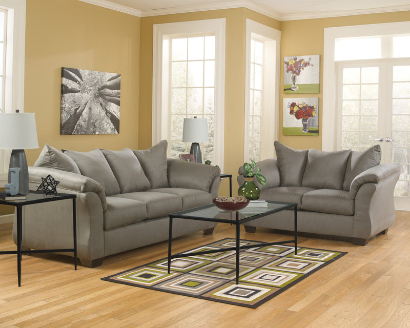 Darcy Cobblestone Living Room Set - Gate FurnitureLiving Room Set