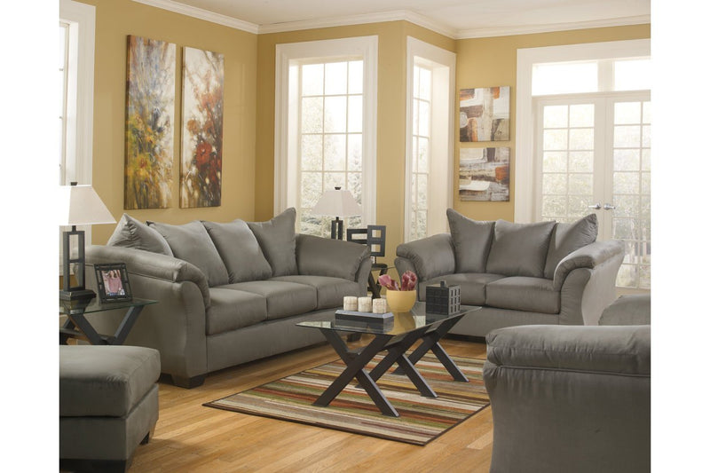 Darcy Cobblestone Ottoman - Gate FurnitureOttoman