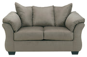 Darcy Sofa, Loveseat, Chair and Ottoman in Cobblestone - PKG001666