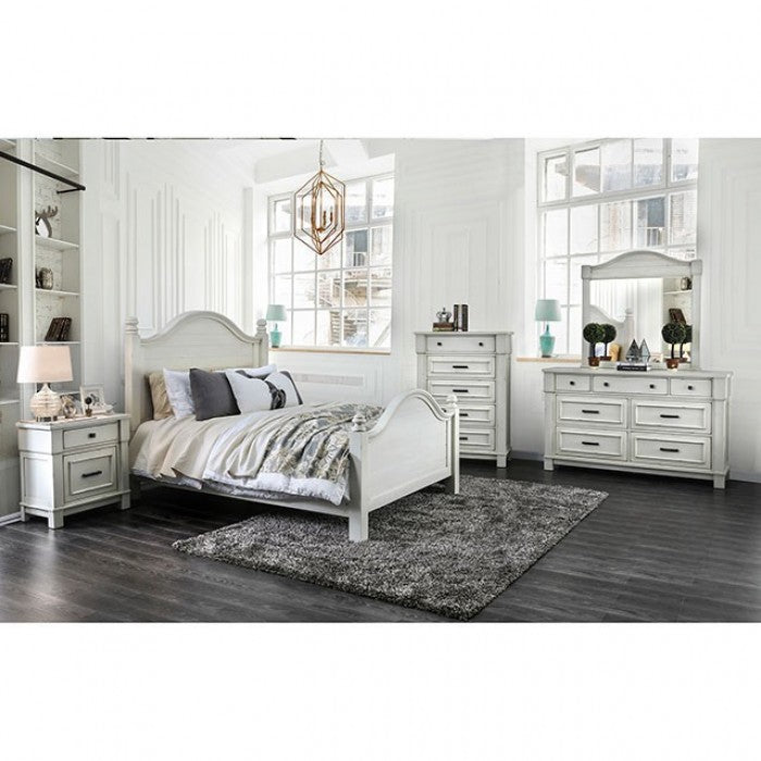 Daria Antique White Mirror - CM7562M