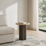 Darimore Burnished Brown Chairside End Table - T984-7